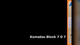 Komatsu Ekskavatör Blok 7-0-7 PC70-8