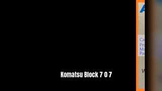 Komatsu Ekskavatör Blok 7 0 7 PC70-8