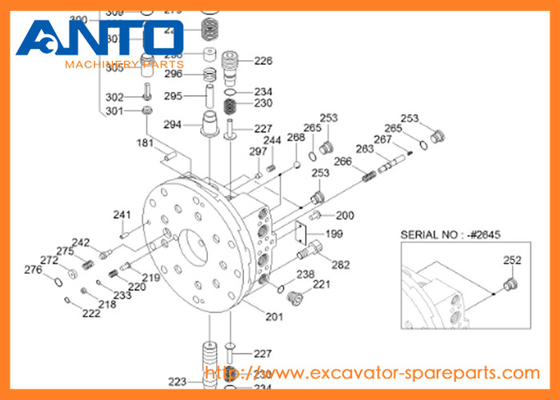 XKAH-01077 HCE Seal Kit Hyundai Excavator Travel Motor Parts For R250LC7A R250LC-7