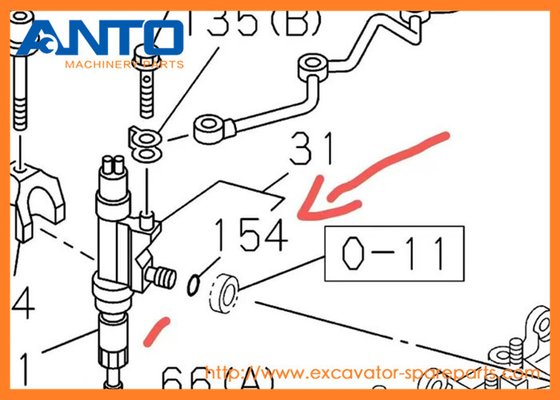 0-95690111-0 9-09561111-0 HITACHI kazıcı yedek parçaları ZX350H-3 ZX400W-3