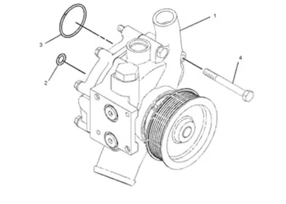 352-2125 3522125 Ekskavatör Motor Parçaları C9 330D 336D 336D2 340D Su Pompası