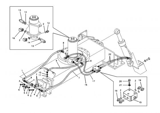 VOE948700 O-Ring Ekskavatör Yedek Parçaları VOE EC140B EC160B EC160C EC160D EC180B İçin