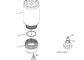 326-1644  320C  Ekskavatör Parçaları Yakıt Su Ayırıcı Filtre