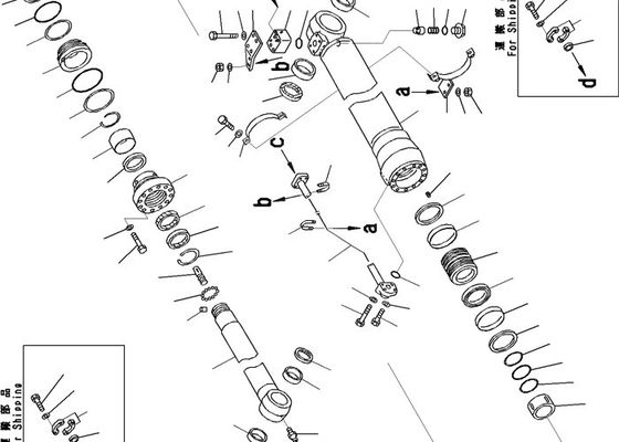 07145-00100 0714500100 Komatsu Ekskavatör PC250 Toz Keçesi