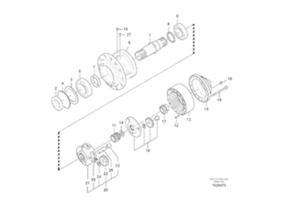 VOE EC330B VOE14547261 Rulman 14547261 Ekskavatör Parçaları