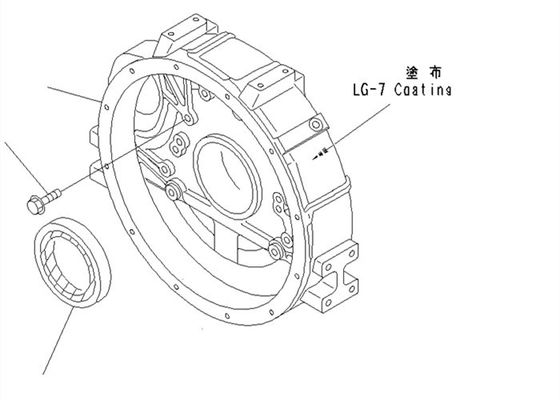 Arka Conta 6140-21-1341 PC100-6 4D95 Komatsu Ekskavatör Yedek Parçaları